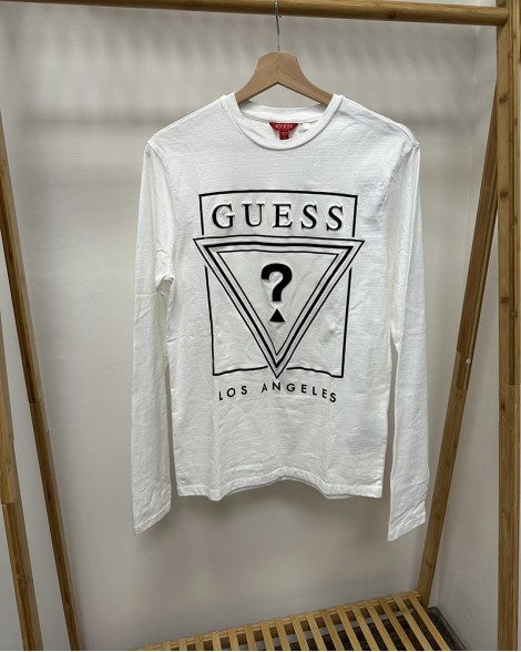 Triko dámské Guess bílé s logem